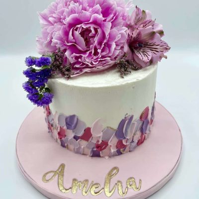 Tarta con flor natural (13)